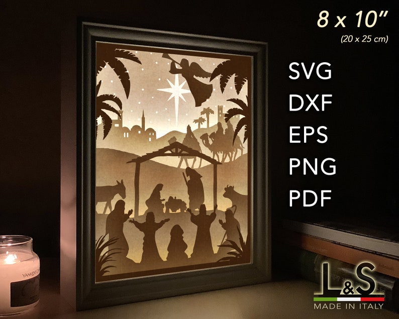 Nativity Shadow Box Svg Cricut Christmas Light Box Svg - Etsy Canada