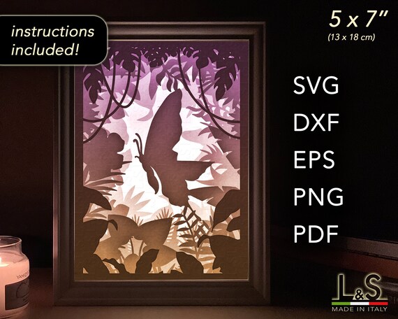 Layered Butterfly Shadowbox Svg Spring Shadow Box Design - Etsy