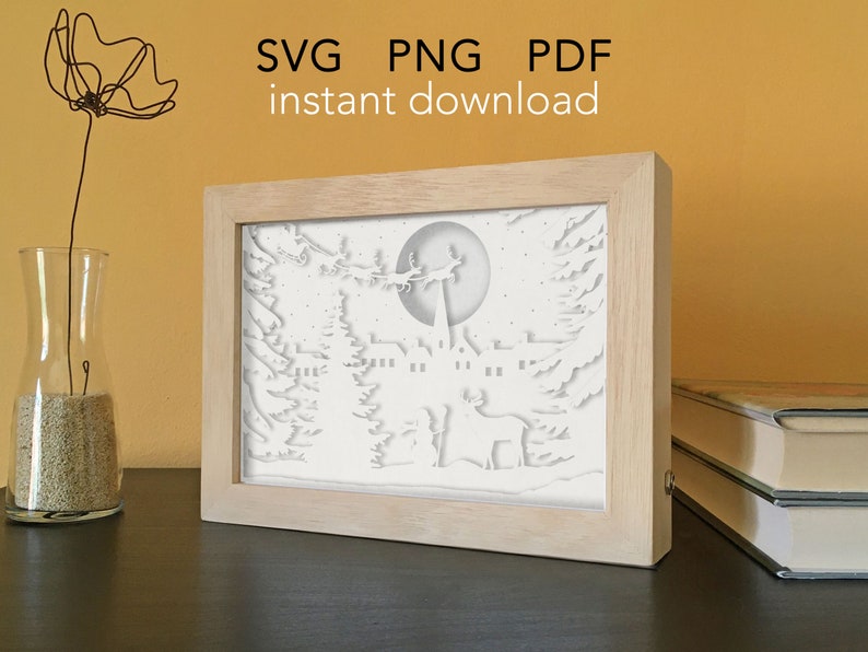 Free SVG Christmas Svg Shadow Box 11823+ Ppular Design