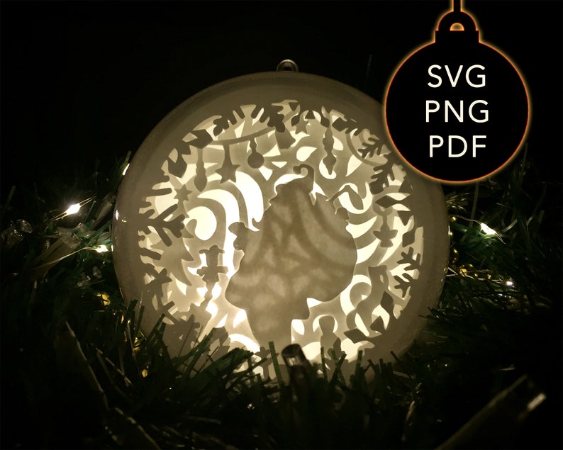Download Christmas Ornament SVG Bundle 3D Layered Ornaments Shadow ...