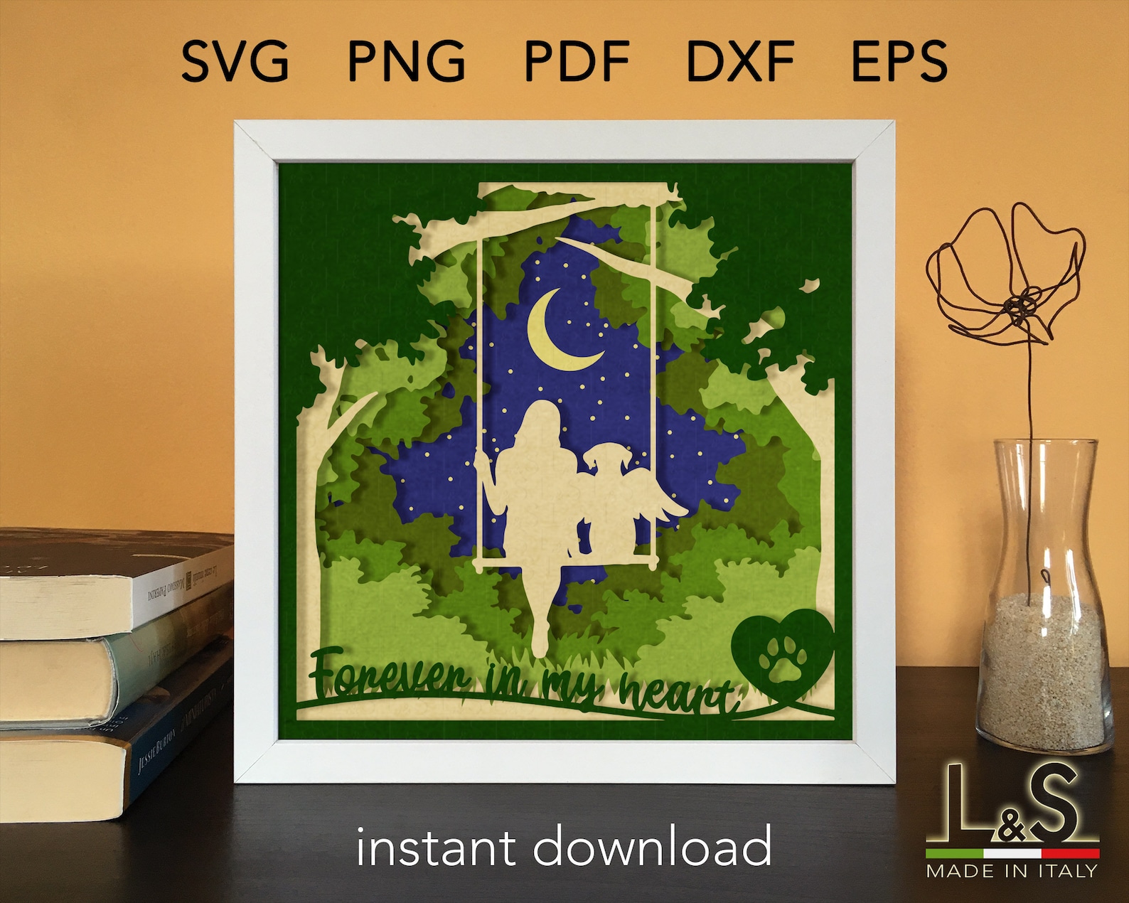 Dog Memorial Shadow Box Svg Cricut Dog Shadowbox Svg Etsy Canada