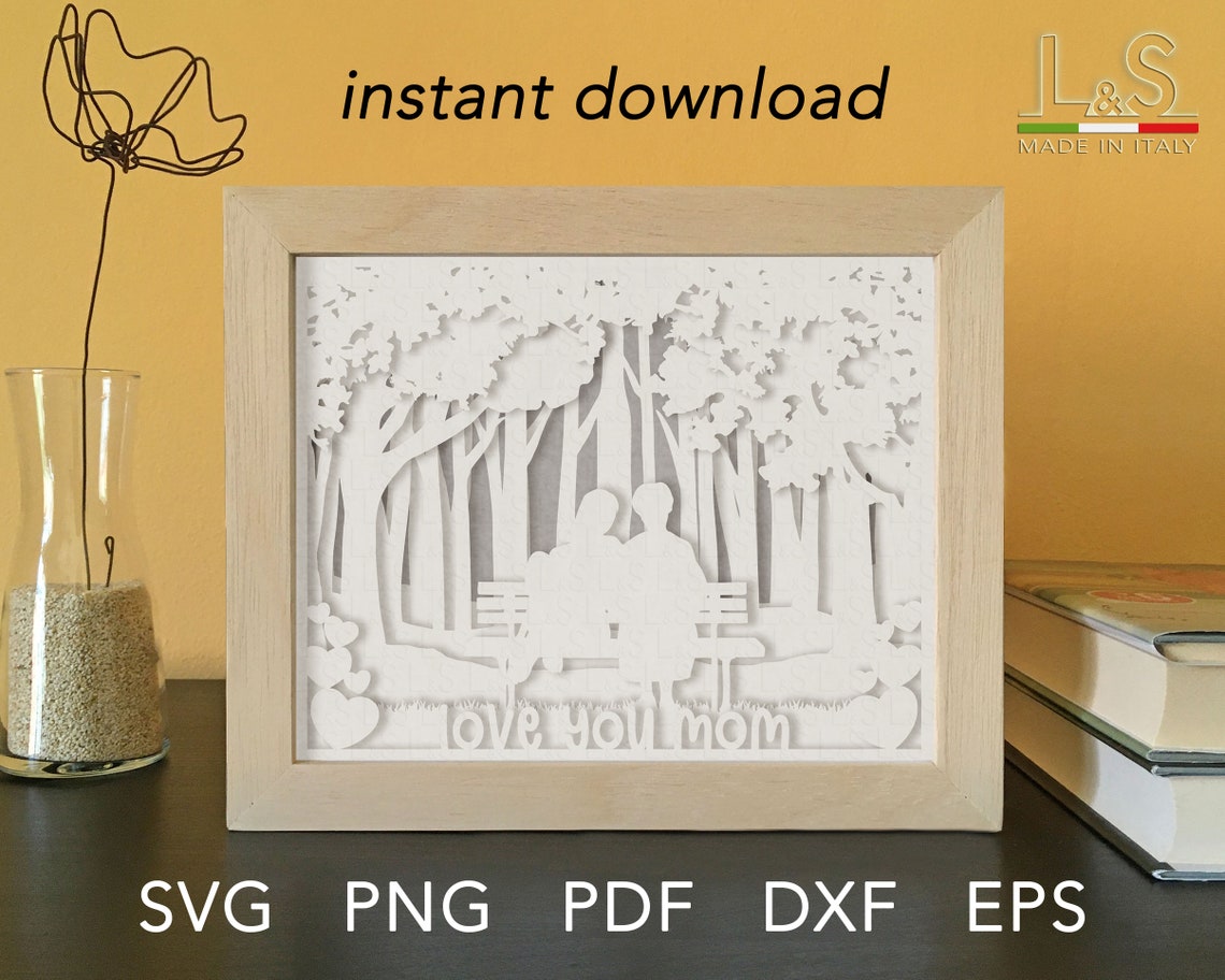 Mom Shadow Box svg File for Cricut 3D Layered Mom svg | Etsy