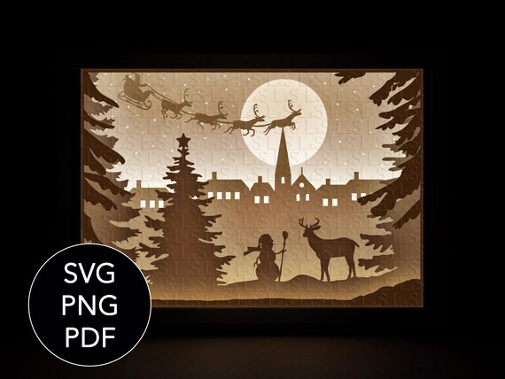 Download Free Christmas 3d Shadow Box Svg Layered Svg File For Cricut Etsy SVG DXF Cut File