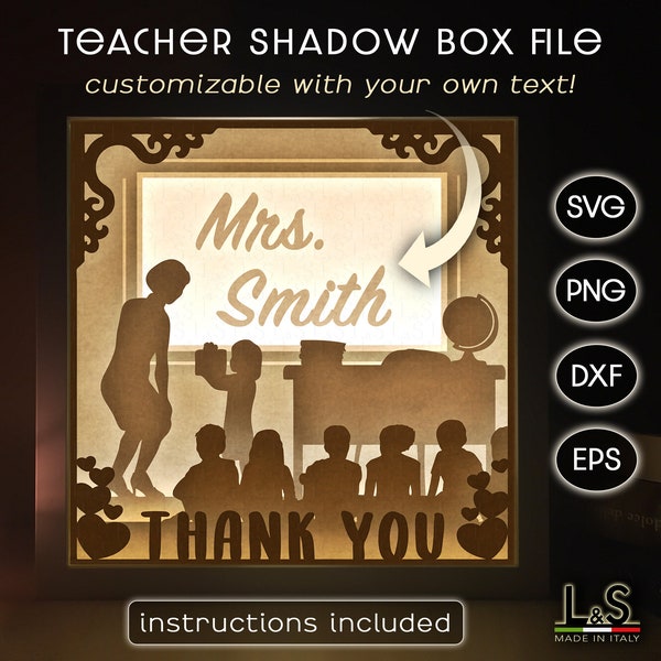 Customizable Shadow Box for Teacher svg, Teacher Lightbox Template, 3D Layered Shadow Box svg File, Teacher Light Box svg, Teacher Shadowbox Customizable Shadow Box for Teacher svg, Teacher Lightbox Template, 3D Layered Shadow Box svg File, Teacher Light Box svg, Teacher Shadowbox