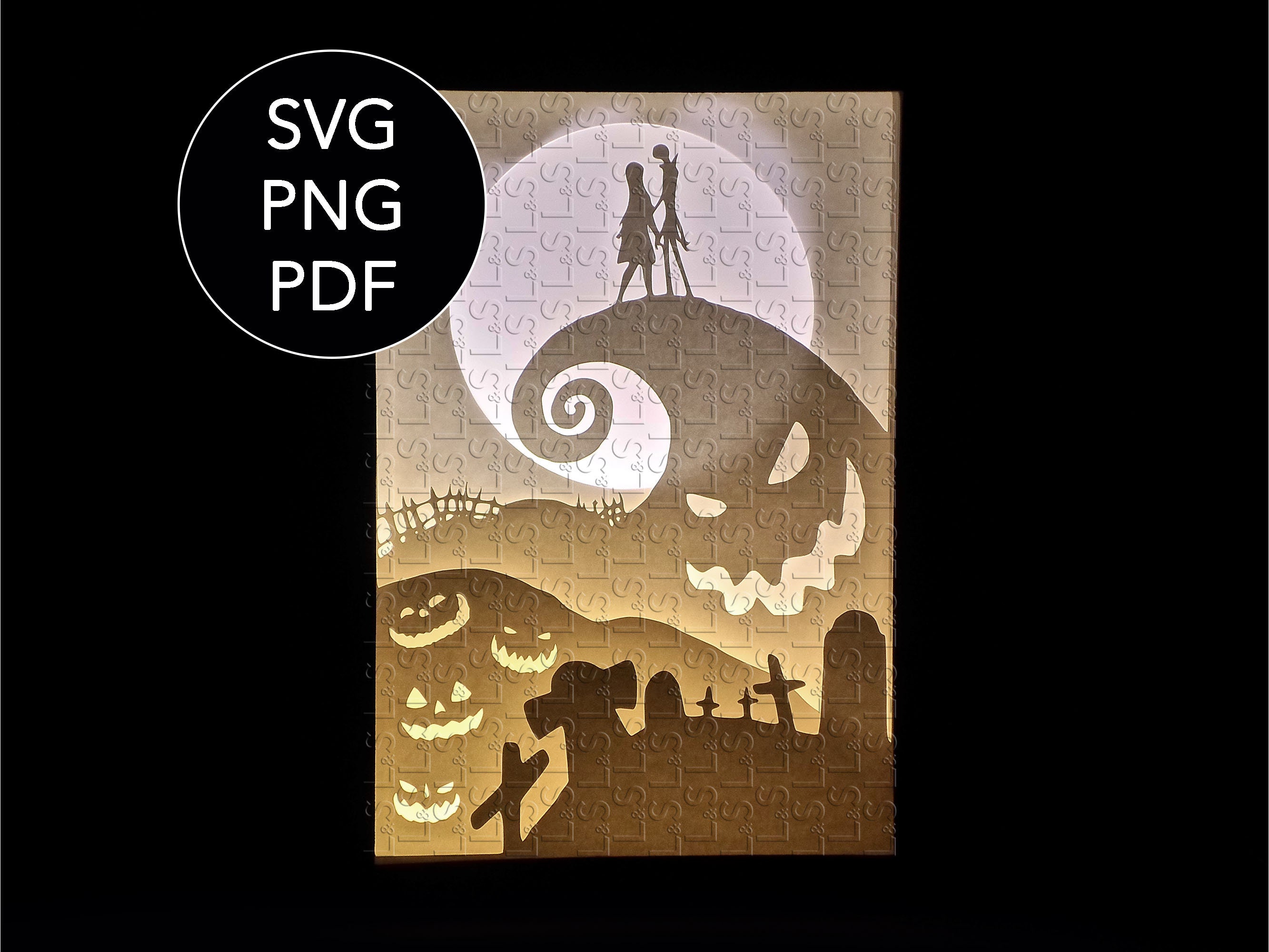 Free SVG Nightmare Before Christmas Shadow Box Svg 18028+ Amazing SVG File