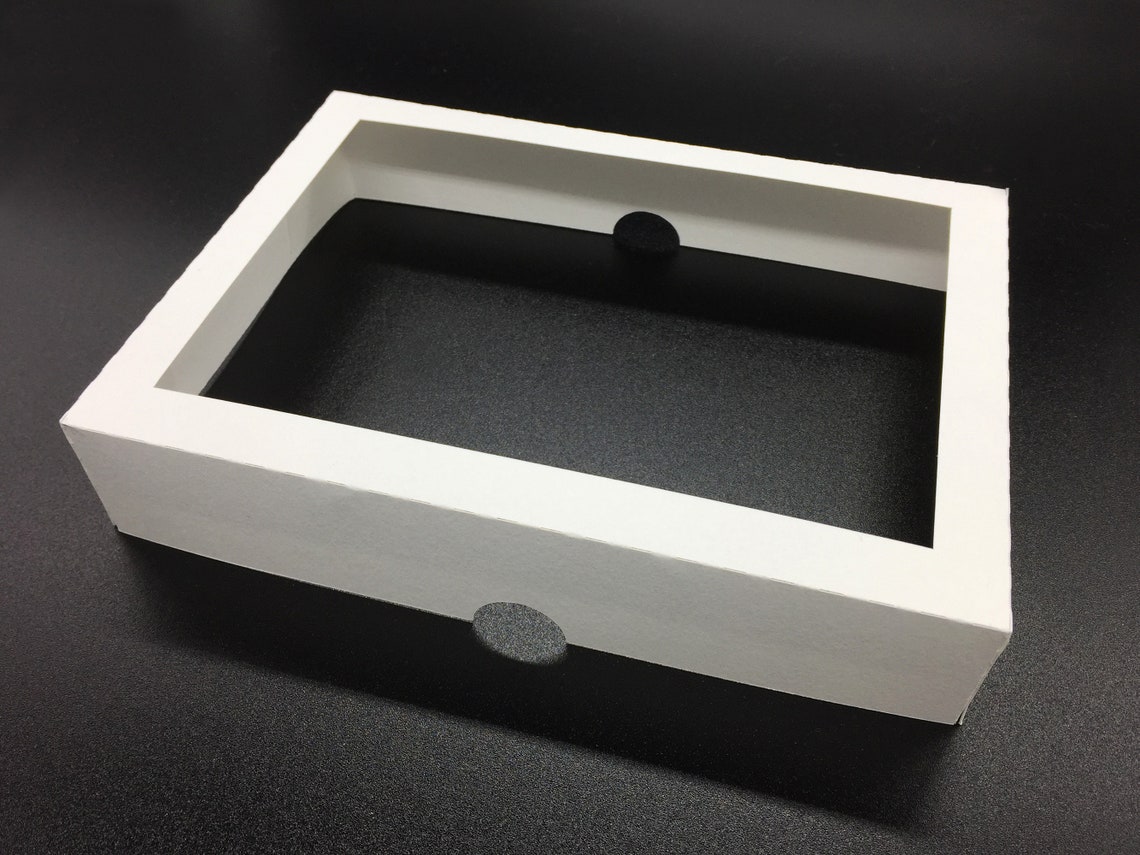 Rectangle 3D Shadow Box Frame Template SVG Silhouette Light Etsy