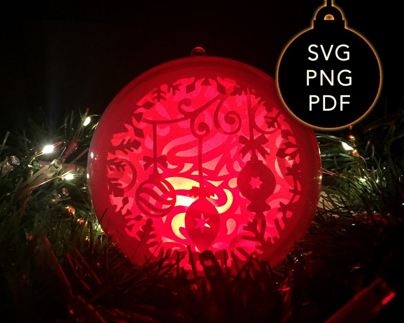 Download Layered Christmas Ornament SVG Cricut 3D Shadow Box ...