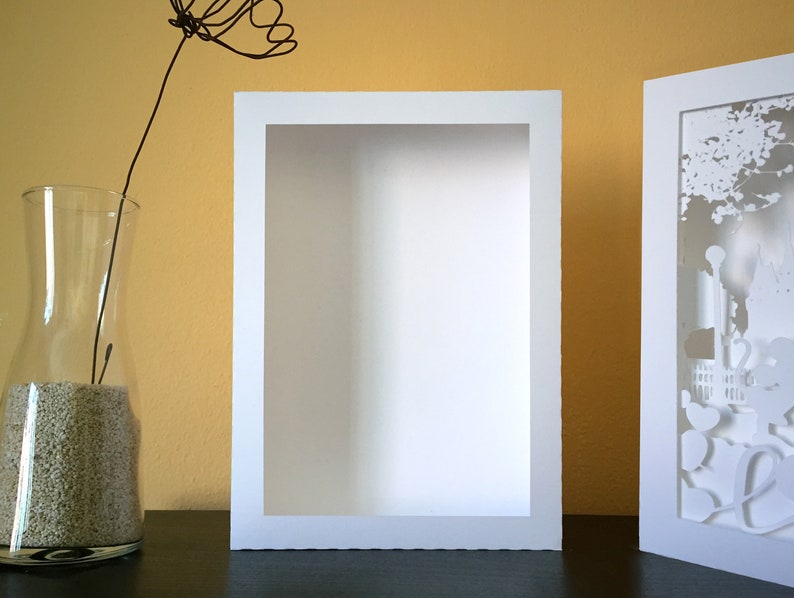 Download Rectangle 3D Shadow Box Frame Template SVG Silhouette Light | Etsy