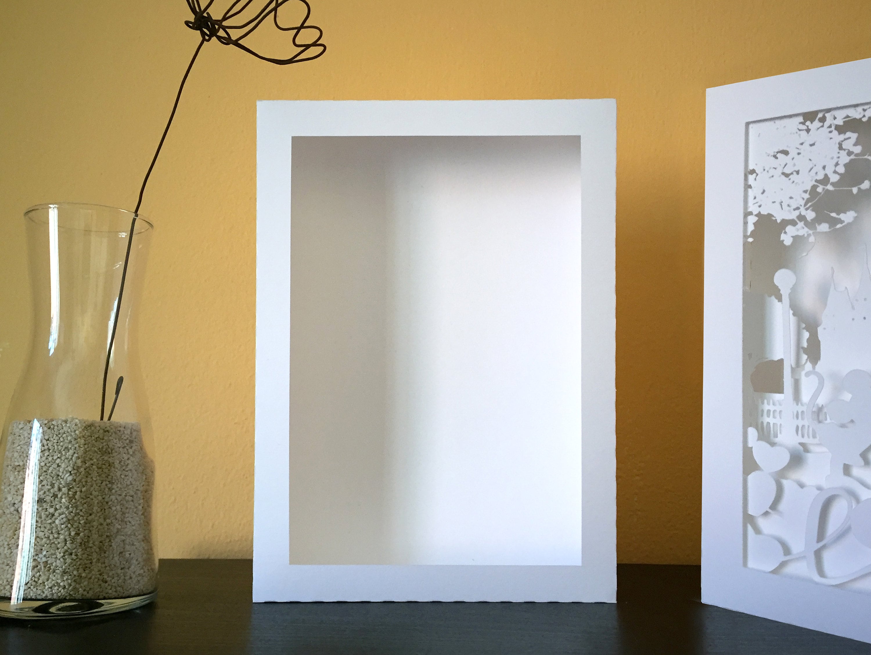 Rectangle 3D Shadow Box Frame Template SVG Silhouette Light | Etsy