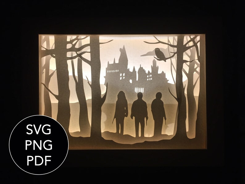 Download Wizards SVG Shadow Box Art 3D Layered SVG file for Cricut ...