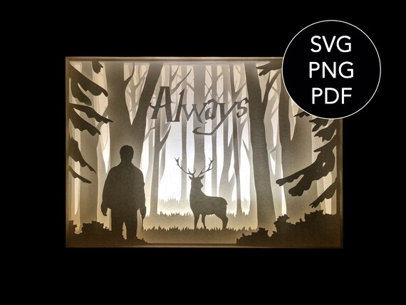Download Harry Potter Patronus Light Box Template SVG Night Light ...