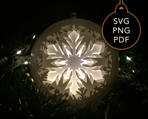 Download Snowflake Ornament Christmas Bauble Svg 3d Layered Christmas Etsy