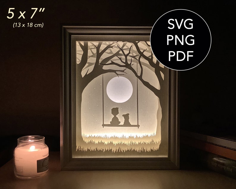 Download Kids Shadow Box svg files for Cricut Dog Light Box svg ...