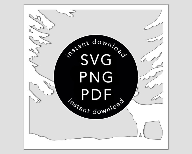 Download 3D Christmas shadow box svg Christmas light box svg winter ...