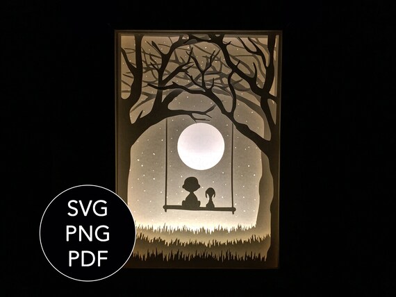 Download Layered shadow box svg files for Cricut Peanuts Snoopy 3D ...