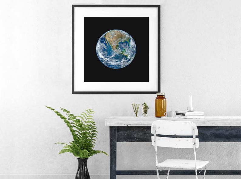 Earth print wall decor prints earth printable home Etsy