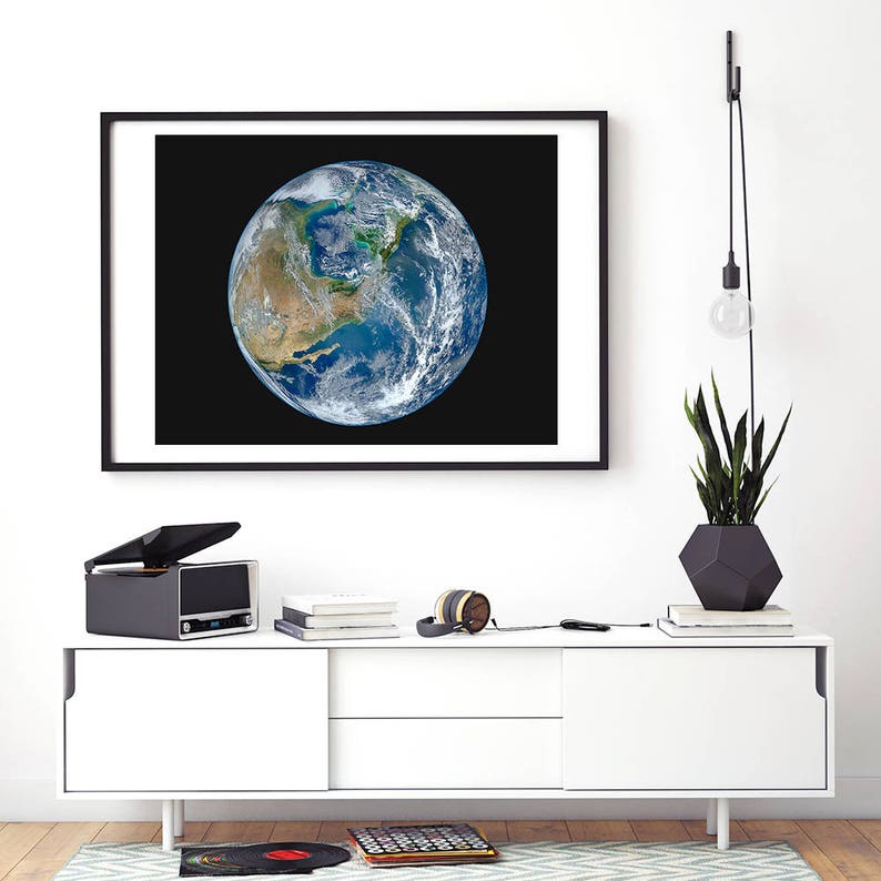 Earth print wall decor prints earth printable home Etsy
