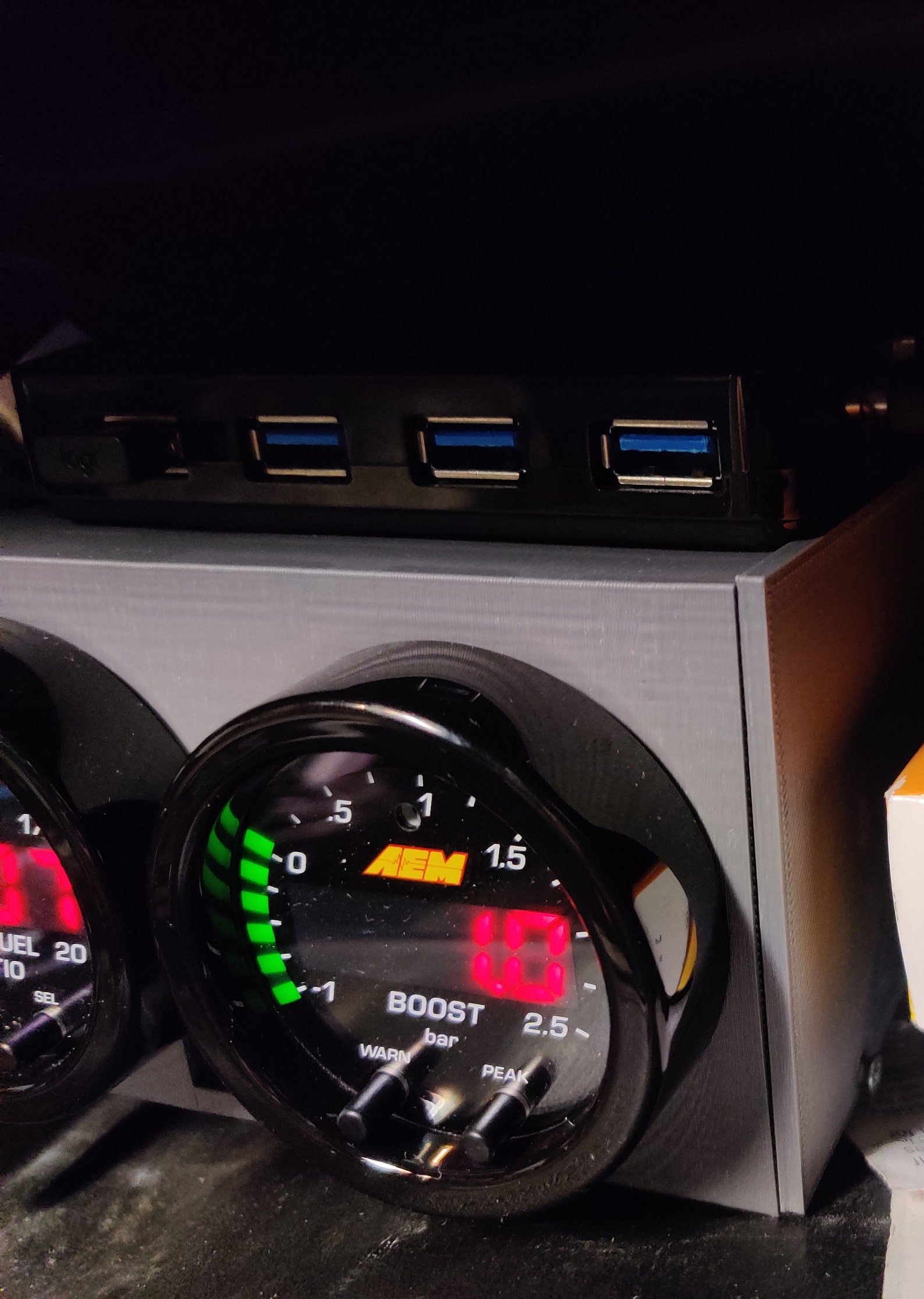 Dual gauge pod Miata glove box Etsy