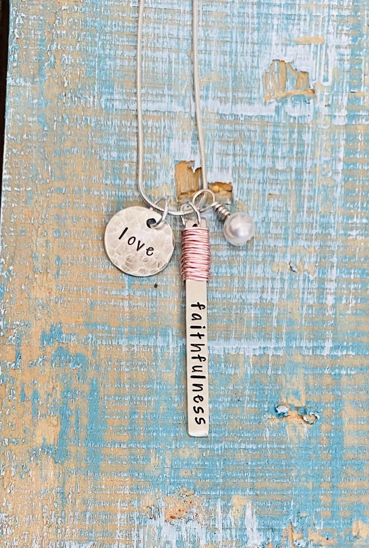 Proverbs 3 3 Love and Faithfulness Sterling Silver Necklace