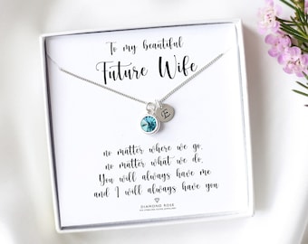 Future Wife Gift, Gift For Fiancee, To My Beautiful Future Wife, Valentine's Day Gift, Anniversary Gift, Soul Mate Necklace, Soul Mate Gift