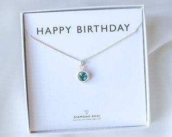 Birthday Gift Idea, Birthstone Necklace, Birthday Necklace, Gift For Her, Personalised Birthstone Gift, Girlfriend Gift, Birthday Jewelry