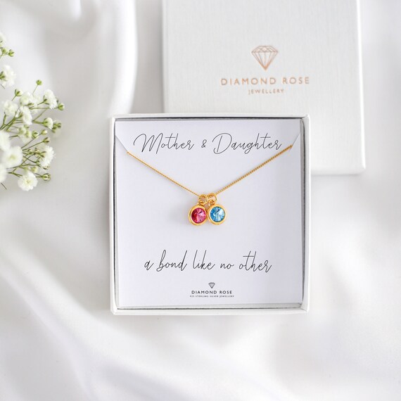 Gifts for Mum Mother Daughter Necklace 