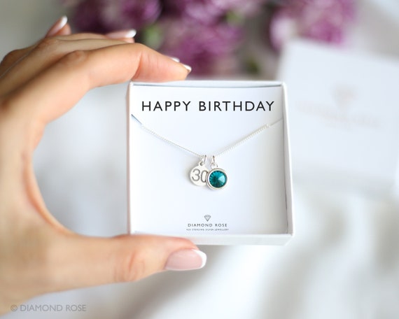 30th Birthday Necklace 30th Birthday Necklace
