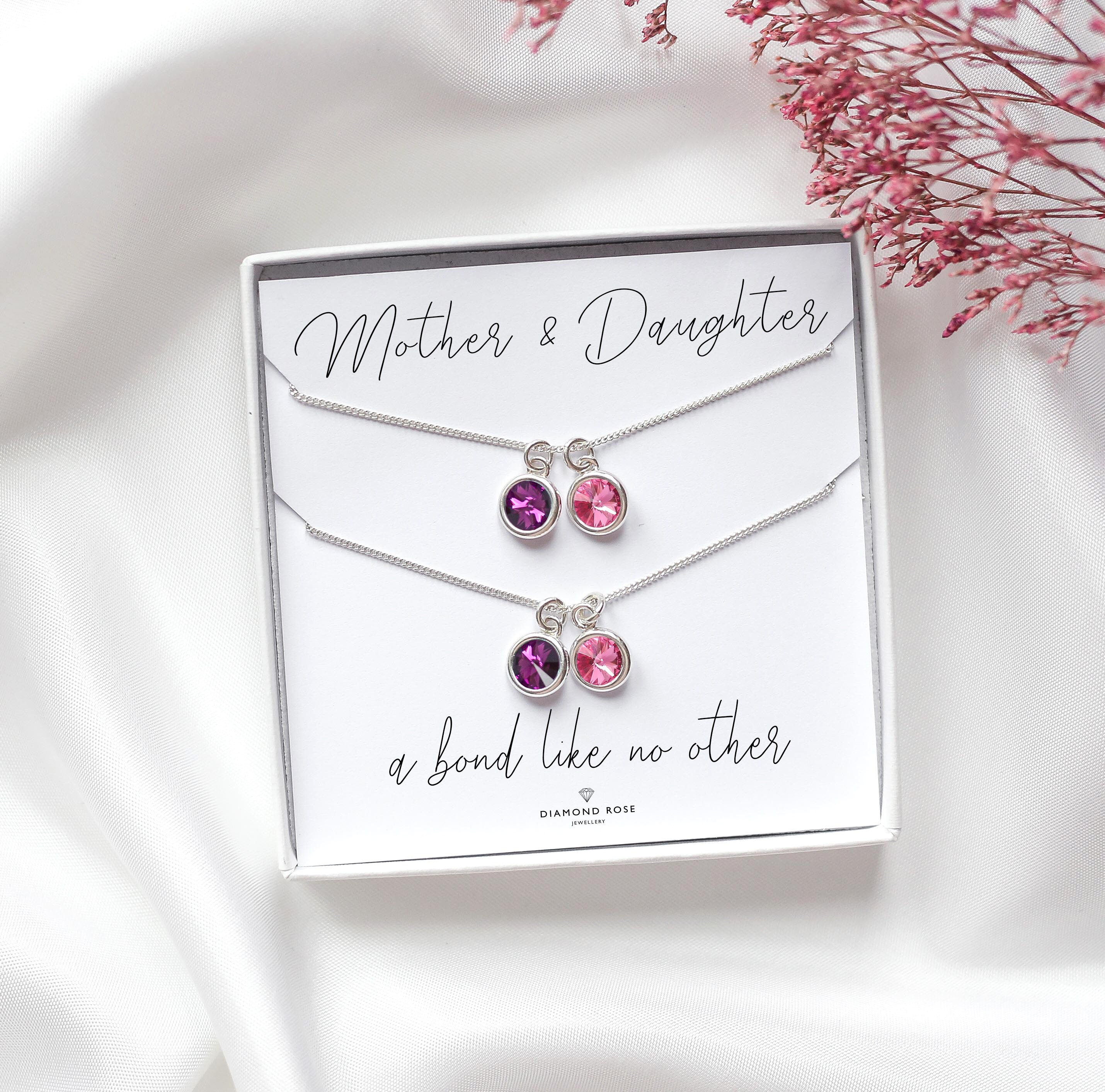 Mother & Daughter Gift Set of 2 Necklaces Mum Gift Daughter Etsy UK