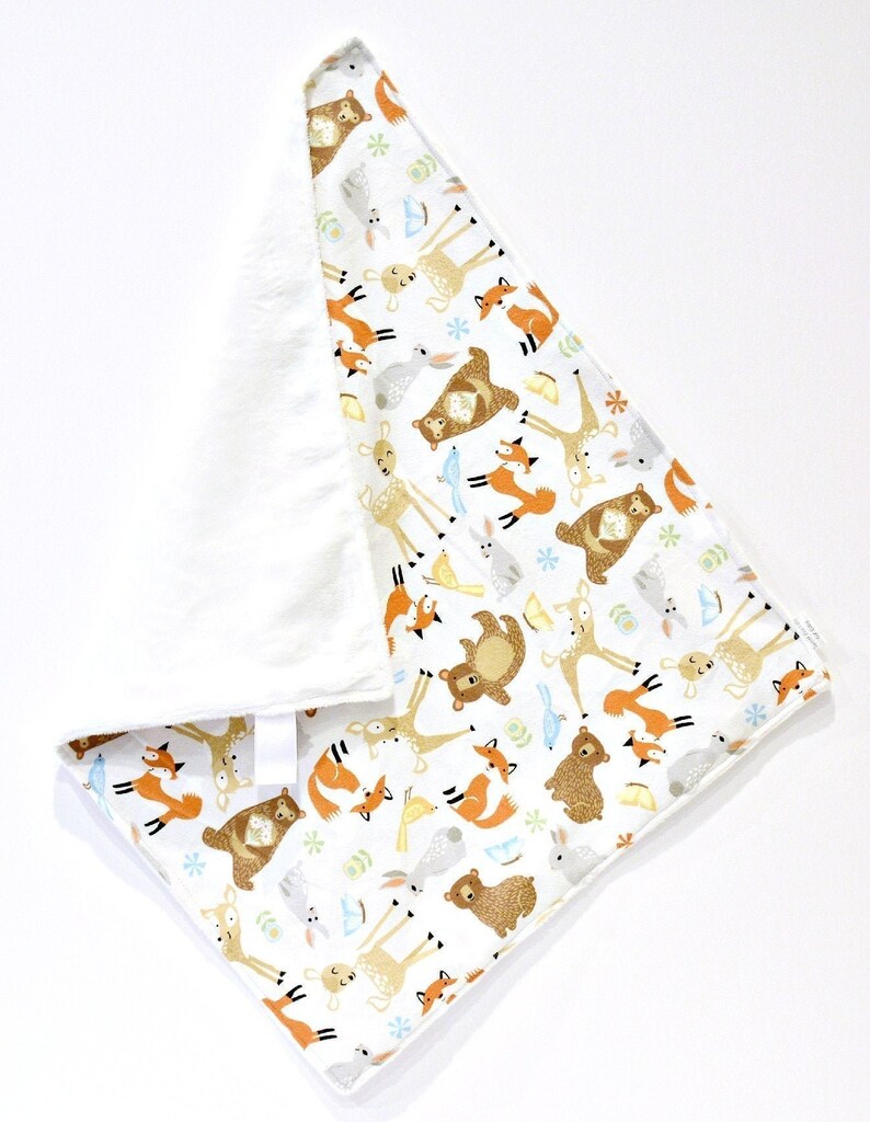 Download Fox Lovey Blanket Animal Minky Lovey Security Blanket Boy Etsy