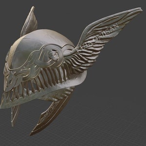 Malenia Valkyrie helmet 3D STL print file image 3