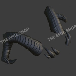 Succubus demon horns 3D print file