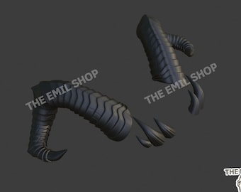 Succubus demon horns 3D print file
