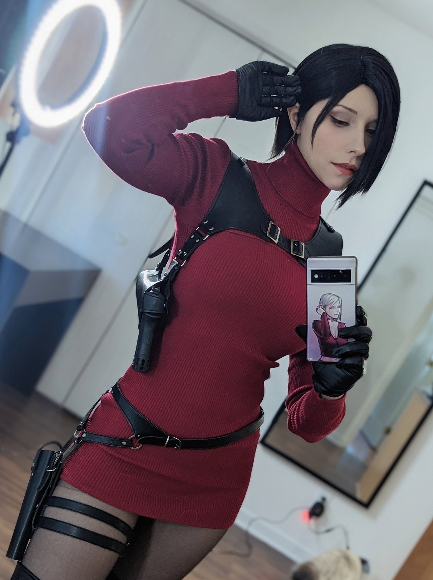 Resident Evil IV 4 Remake Ada Wong B Edtion Cosplay Costume