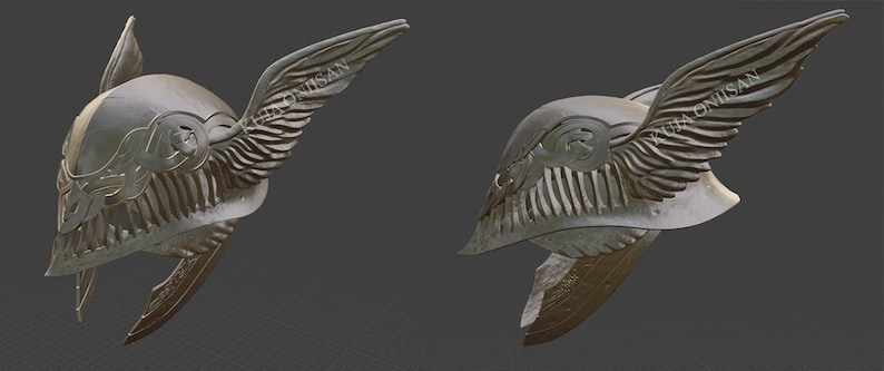 Malenia Valkyrie helmet 3D STL print file image 3