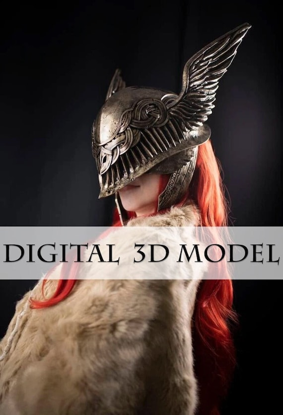 Malenia Valkyrie helmet 3D STL print file