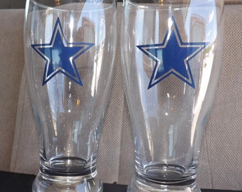 Dalls Cowboys Star Beer Glasses