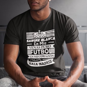 Real Madrid typography Hala Madrid t shirt camiseta