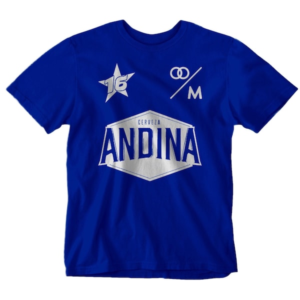 Andina Colombia Millonarios 16 stars t-shirt - Colombiana Millonarios Camiseta Campeón