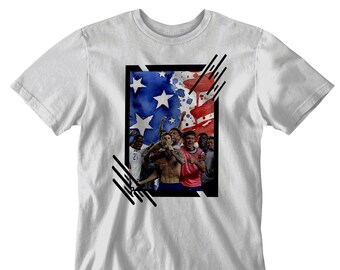 USA Pulisic soccer Celebration frame art t shirt