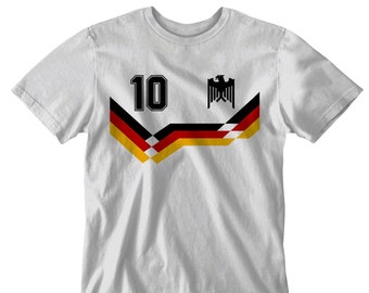 Germany World Cup retro soccer t shirt Italia 90