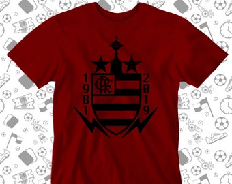 Flamengo do Brasil soccer t shirt camiseta Campeón Copa Libertadores