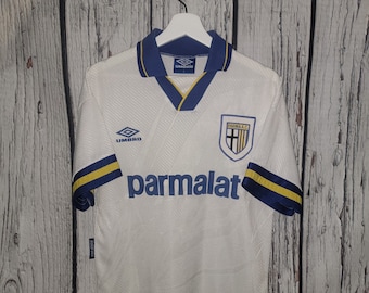 Puma Parma Home Soccer Jersey 1995/1996 Size L - Puma Parma