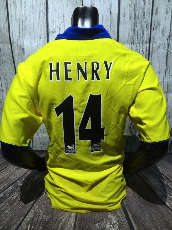 Vtg Vintage Arsenal Away Soccer Jersey 2003 2004 Henry 14 Etsy