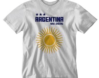 Maglietta da calcio Argentina Coppa del Mondo 2026 personalizzata
