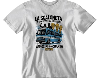 Maglietta Argentina La Scaloneta 2026 – Vamos por la cuarta.