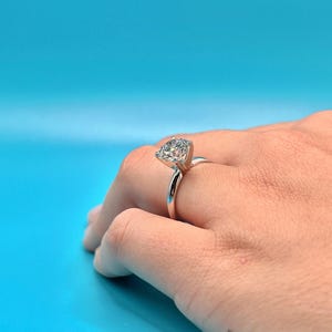 Lab Grown Diamond Engagement Ring | 2 CT Round Certified | 14K Gold Solitaire image 6