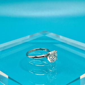Lab Grown Diamond Engagement Ring | 2 CT Round Certified | 14K Gold Solitaire image 9