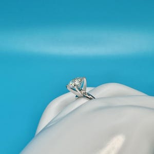 Lab Grown Diamond Engagement Ring | 2 CT Round Certified | 14K Gold Solitaire image 8