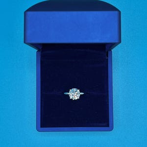Lab Grown Diamond Engagement Ring | 2 CT Round Certified | 14K Gold Solitaire image 10