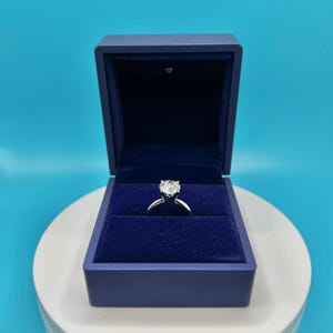 Lab Grown Diamond Engagement Ring | 2 CT Round Certified | 14K Gold Solitaire image 7